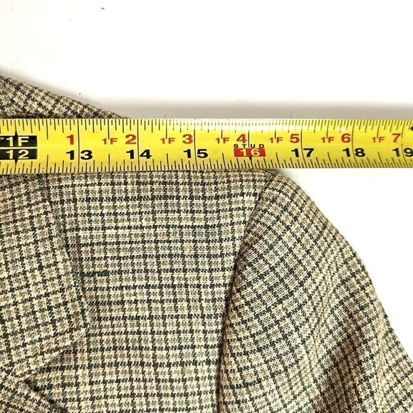 CERRUTI 1881 Vintage Silk Lightweight Blazer Taupe Single Breasted Fitted 34L - Picture 15 of 16